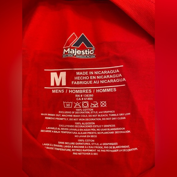 NWT Majestic 2019 Washington Nationals MLB Spring Training Scherzer #31 T-Shirt - Picture 5 of 8